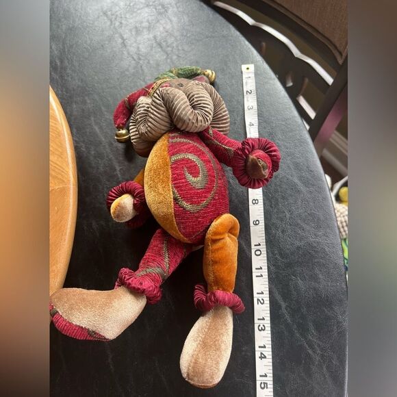 Dan Dee Jester Bear w/Wood Head - Picture 7 of 7